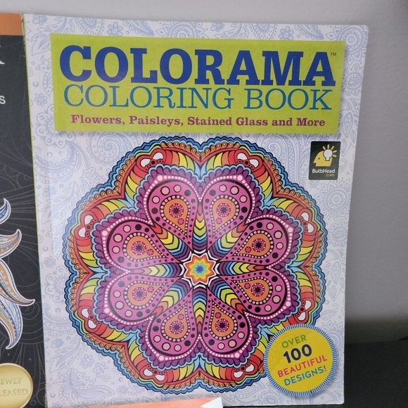 Adult Coloring Books (Lot 3) Colorama/Animal Designs/Stress Relieving Design - Picture 3 of 8